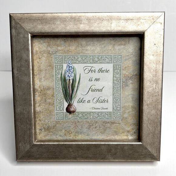 Decor Picture in Gold Frame “For there is no friend like a Sister” - Picture 1 of 4